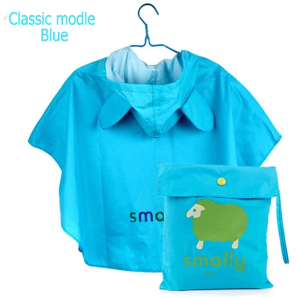 classic modle blue Плащ для детей мультфильм дети девочки мальчик непромокаемый дождевик Водонепроницаемый Дождевик-пончо непромокаемый - Цвет: classic modle blue