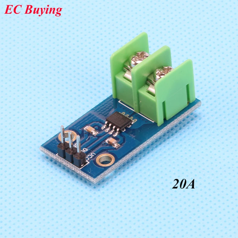 5 шт. 20A модуль датчика тока чувствительный ACS712ELCTR-20A чип AC и DC +-20A | Электронные