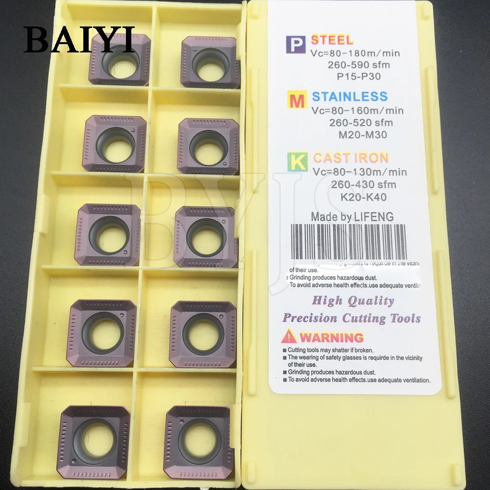 10 шт. SEKT1204AFTN XM LF6018 фрезерные Вставки для KM12 фреза SEKT1204 фрезерный нож из нержавеющей стали