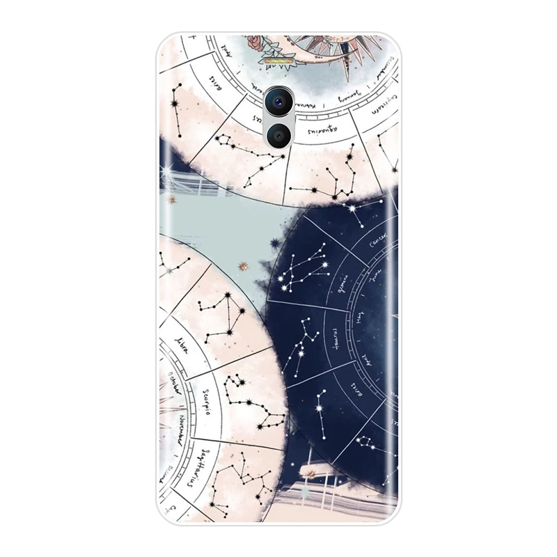 Задняя крышка для Meizu M6 M6S M6T M5 M5C M5S M3 M3S M2 силиконовая Мягкая художественная с