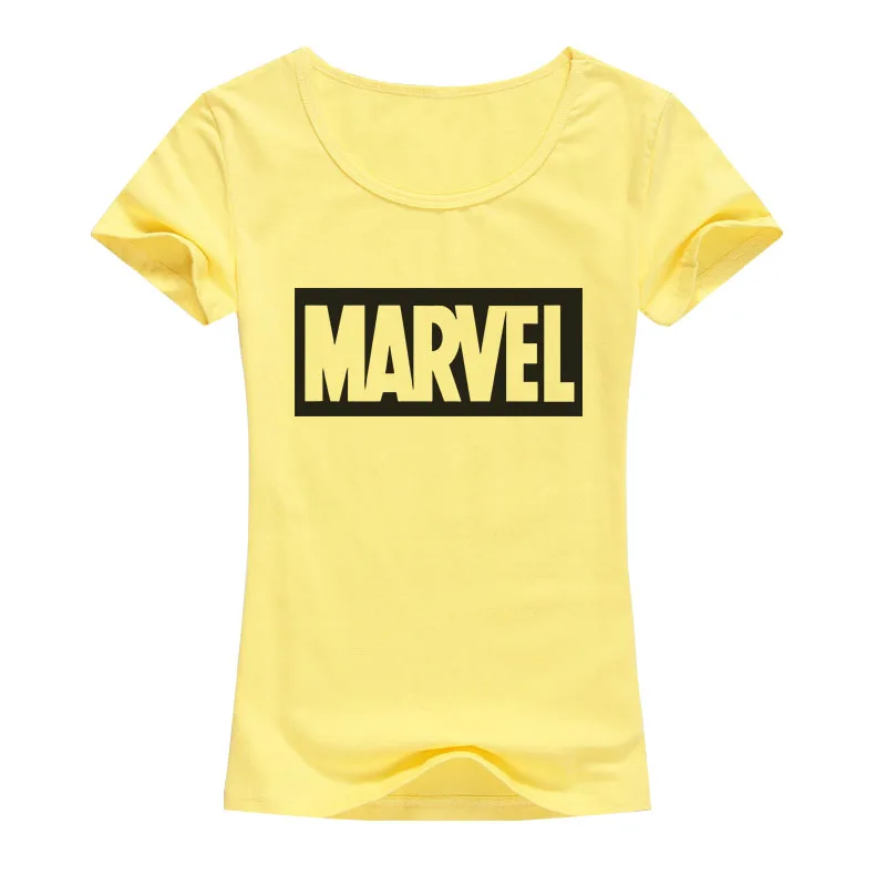 Брендовая футболка Marvel женские топы футболки наивысшего качества эластичная