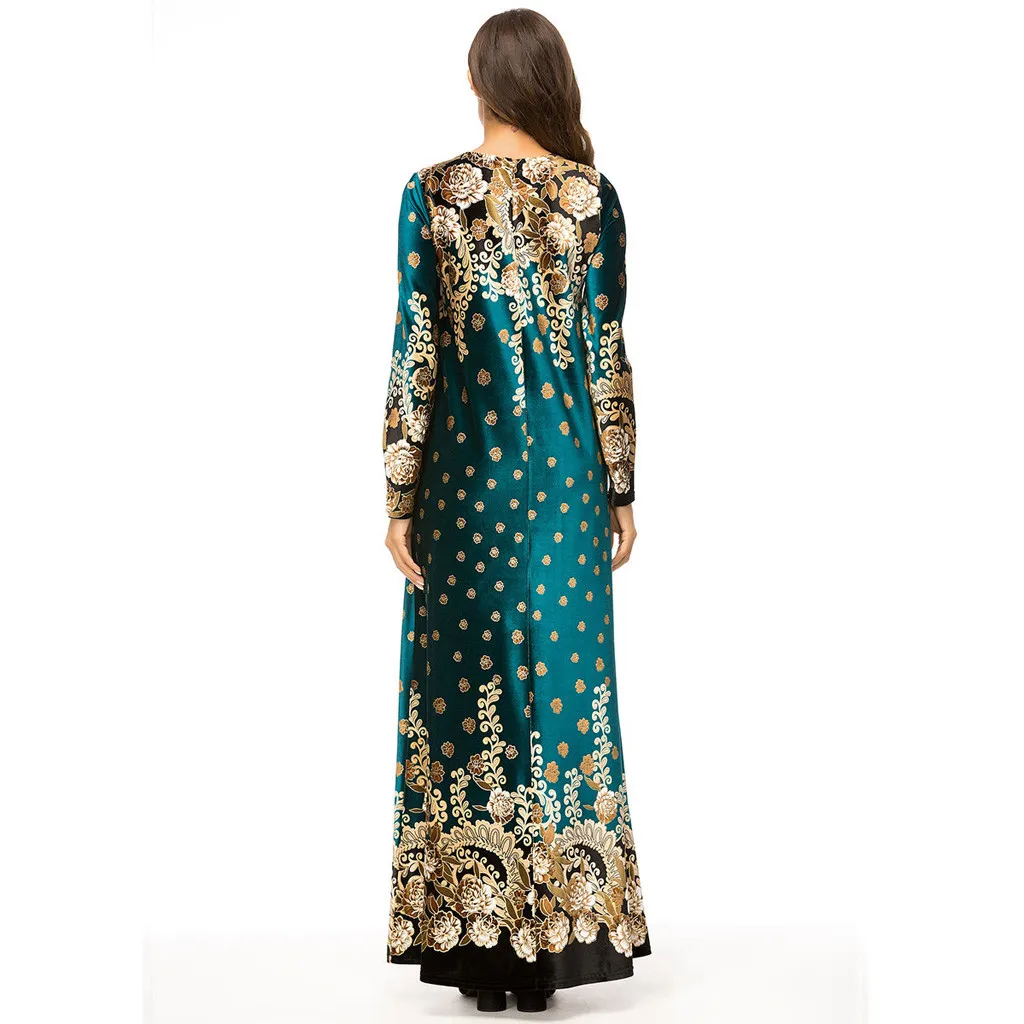 Женское мусульманское платье Кафтан CHAMSGEND элегантное большого размера для дома