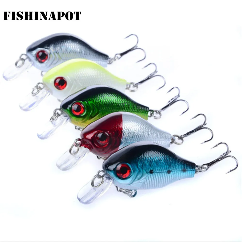 FISHINAPOT Новое поступление 1 шт. небольшая жесткая наживка воблер (6 см)/8 8g Рыбная