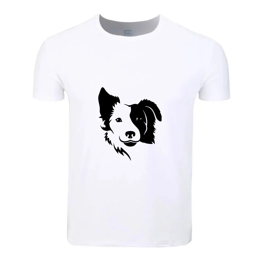 

Border Collie Dog Fashion Cotton Big Size Students Summer T-Shirt Short Sleeve Men Women Boys Girls T Shirt Tees Kids Tshirt