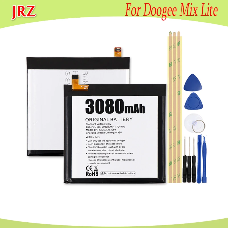 Аккумулятор JRZ Для Doogee Mix Lite 3 8 В 3080 мАч сменные батареи для телефонов MT6737