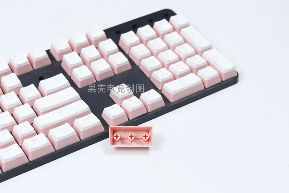 1 Набор механическая клавиатура PBT колпачки для двух клавиш creme пудинг OEM высота 104