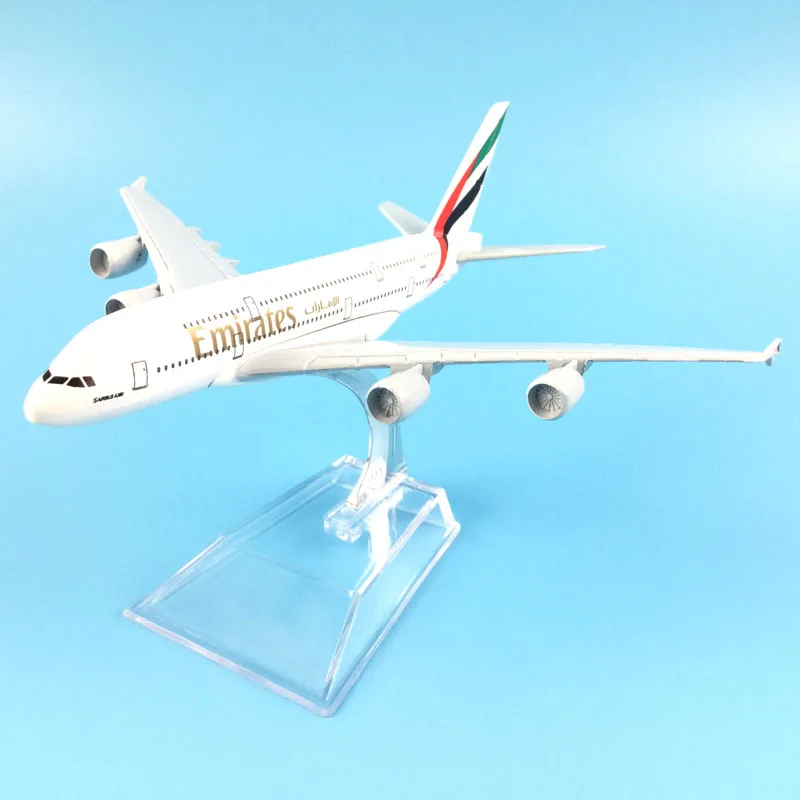Самолет ОАЭ A380 16 см металлические модели самолетов детский подарок на день