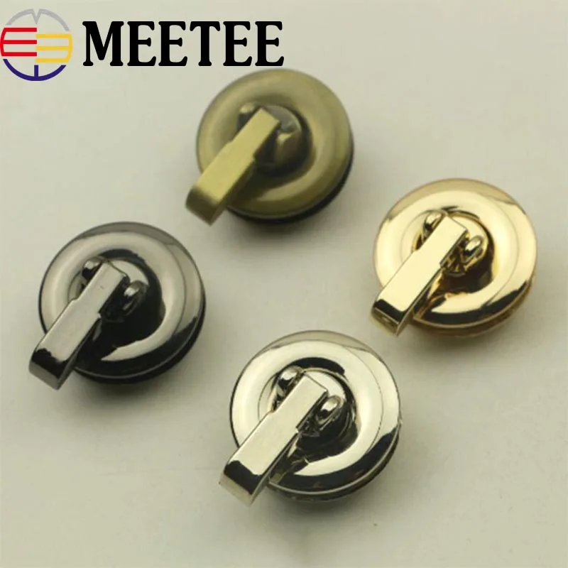 5Pcs Round Metal Turn Locks Snap For Handbag Women Bag Twist Lock Clasps Closure DIY Buckle Hardware Accessories | Дом и сад