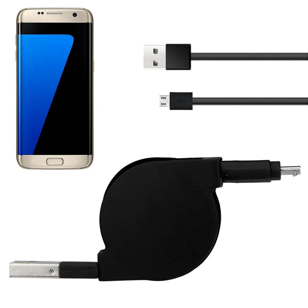 Del много цветов 90 см V8 USB эластичное зарядное устройство Micro кабель для зарядки