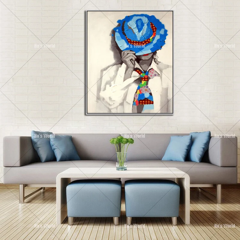 

Modern Abstract Figure Oil Painting beautiful girl Hand Painted Figure Oil Painting Clowns Modern Abstract Decorative Pictures