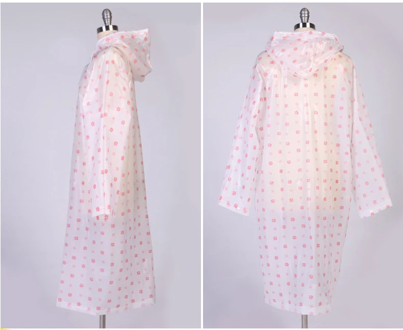 2014 Портативный Водонепроницаемый модный дождевик для улицы женский длинный