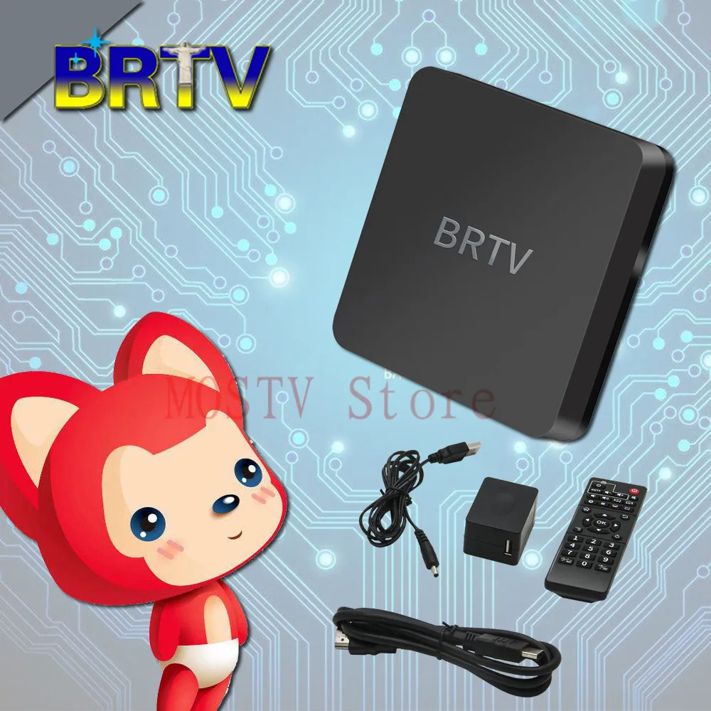 BRTV коробки Бразильский Португальский интернет телеприставка Тигре ТВ коробка 4K
