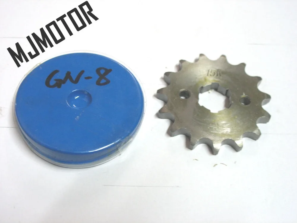 Цепь привода 15T для мотоцикла GS125 GN150 Suzuki Kawasaki QJ150 Keeway Honda Yamaha запасные части
