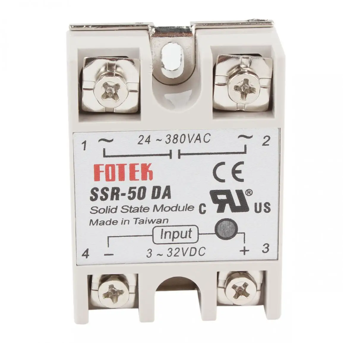 Твердотельный релейный модуль SSR-50DA 3-32VDC 50A/250В выход 24-380VAC | Обустройство дома