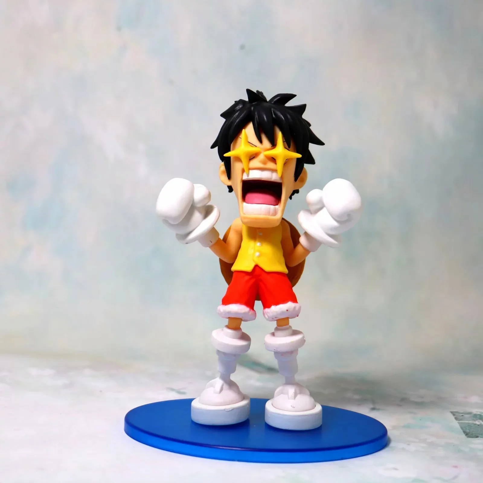 

Anime One Piece Star Eyes Funny Luffy Chopper Usopp Cute Figure Model Toys