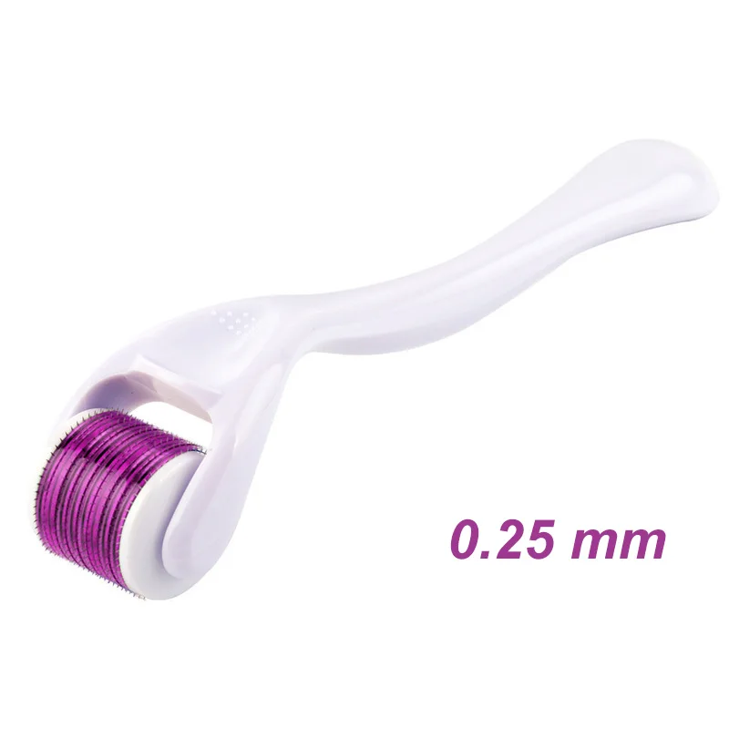White-0.25mm Дерма ролик DRS540 микро иглы Дерма ролик микроиглы для ухода за кожей косметический уход за телом Титан микро иглы ролик - Цвет: White-0.25mm