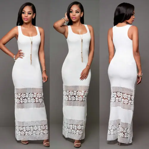 2018 Новое модное популярное женское сексуальное летнее платье Бохо Макси длинное