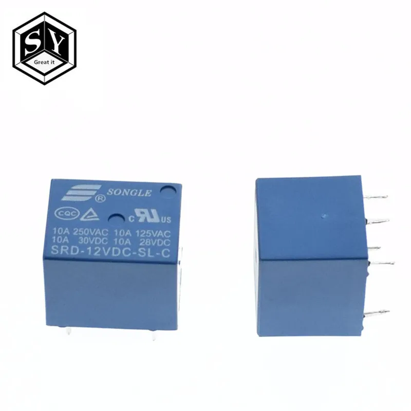 1 шт. Great IT SRD-12VDC-SL-C PCB тип 12 В DC SONGLE Реле питания