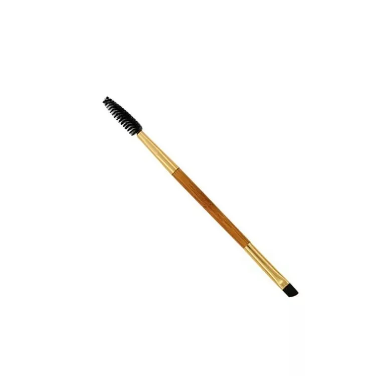 1pcs Eyelash Eyebrow Brush Makeup Bamboo Handle Double Head Pro Eye Lash Brow Cosmetic Beauty Tools | Красота и здоровье