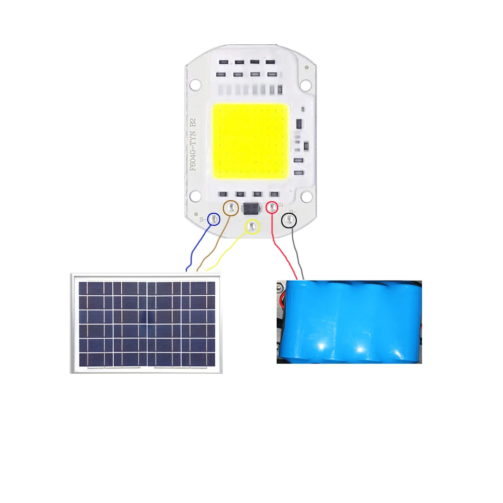 10PCS/LOT Smart IC Chip 10W 20W 30W DC4V High Power Lamp Beads For Outdoor Floodlight Solar 20w led chip xhp50 | Освещение