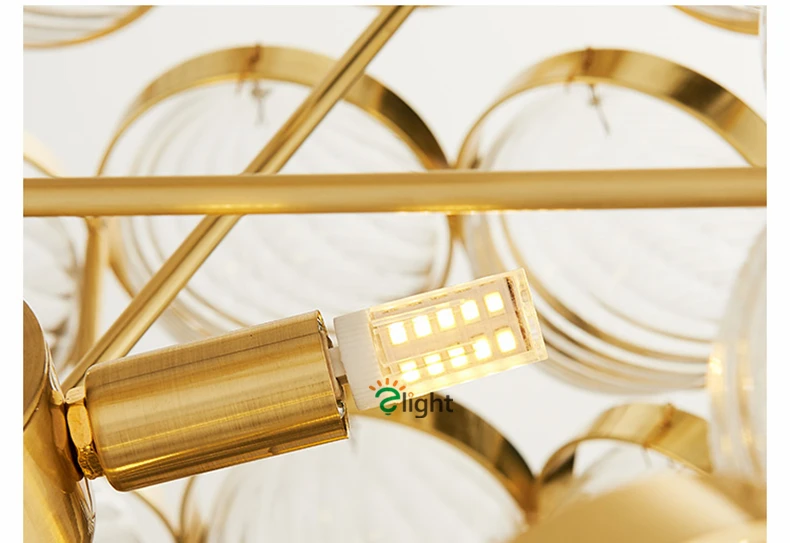 Современный золотой подвесной светильник Post Lustre Led, резные стеклянные шары, подвесные светильники для внутреннего освещения, подвесной светильник