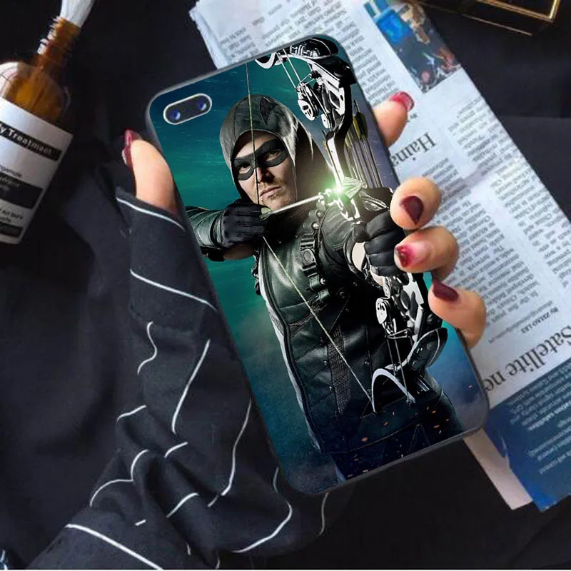 case 4 Чехол для телефона Зеленая Стрела, мягкий чехол для iphone 8 7 Plus X 6 6 S XS Max xr SE 10 5 5S, крутой дизайн, силиконовый чехол для мобильного телефона - Цвет: case 4