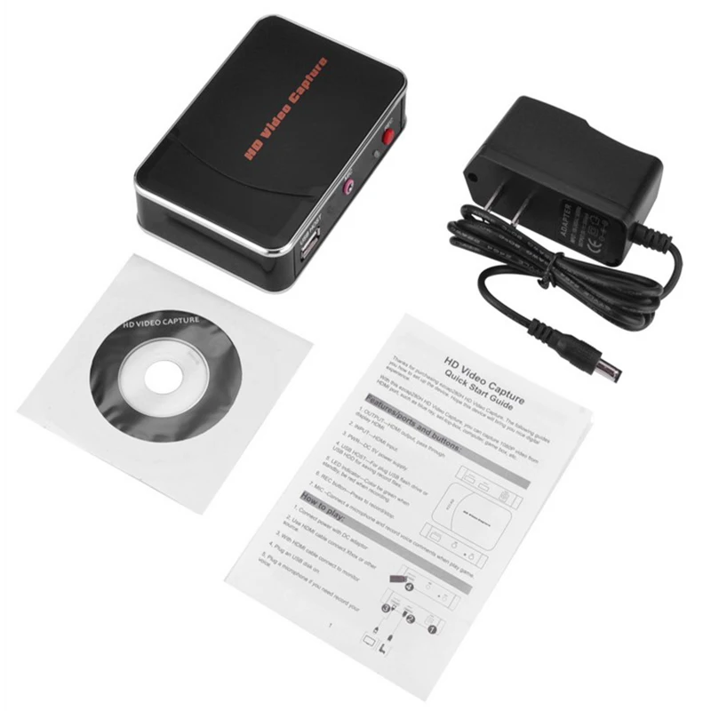 Ezcap 280HB HDMI захват видео 1080P видео с HDMI Blue Ray телеприставка компьютерная игровая коробка и т. Д. С микрофоном