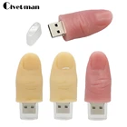 Флеш-накопитель с мультяшным пальцем USB-флеш-накопитель 8 ГБ 16 ГБ 32 ГБ 64 ГБ 128 ГБ 256 ГБ USB 2.0 Flash Memory Stick Thumb Cle Memoria Usb-накопитель