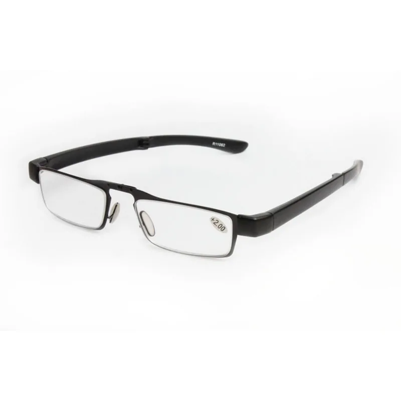 Складные портативные очки для чтения мужчин и женщин сплав линзы из полимера