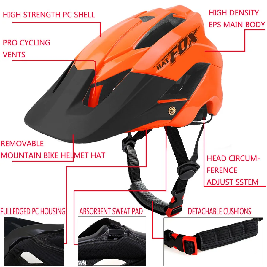 KINGBIKE крутой велосипед шлем с хвостовой подсветкой MTB велосипедный спортивный
