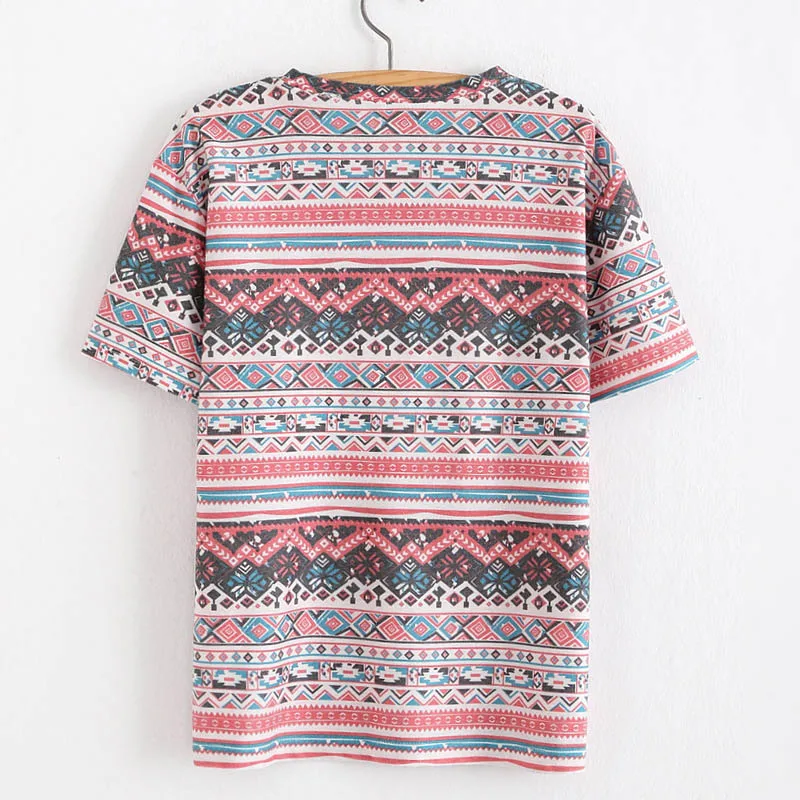 30 стилей Цветочный принт футболка Женская Повседневная Топы женские футболки