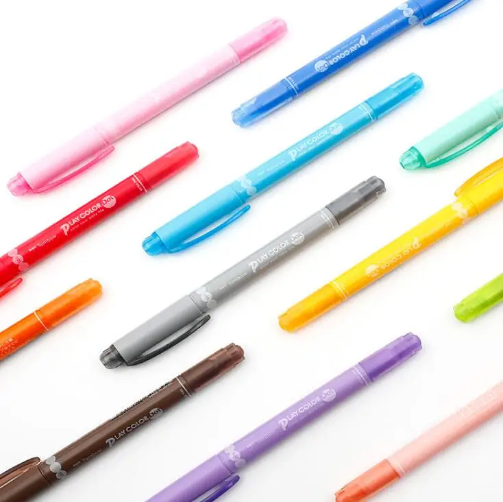 Tombow Play color Dot двойной наконечник водного цвета маркеры 12 цветов Япония