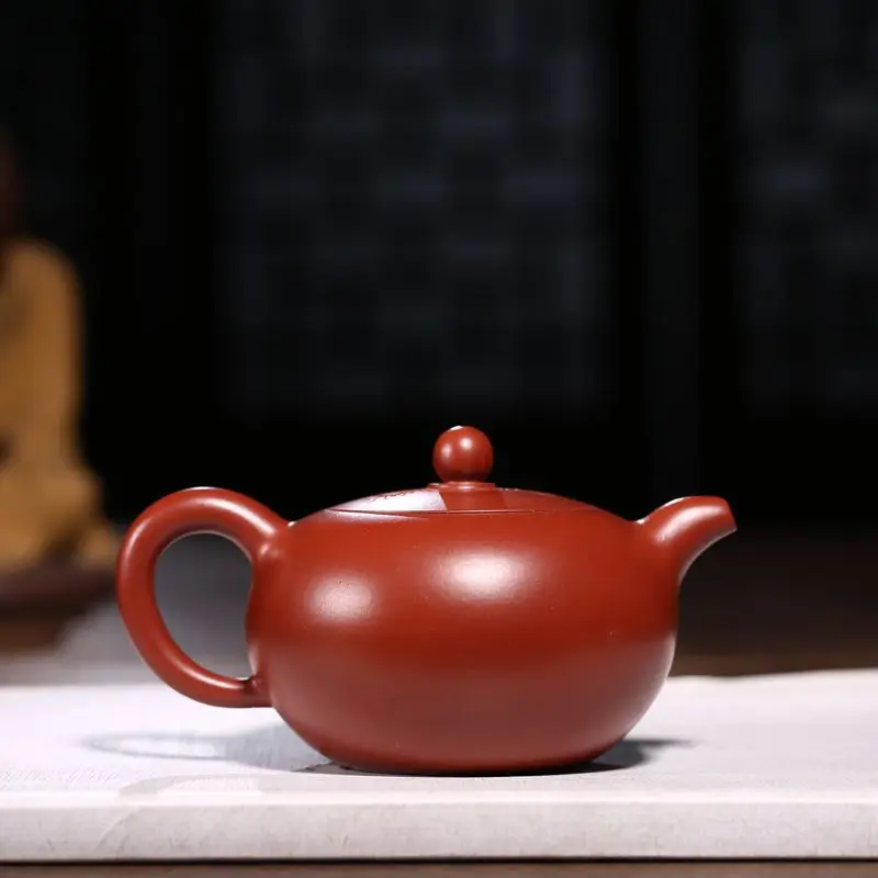 240 мл Исин Фиолетовый Глиняный Чайник Dahongpao с гравировкой грязи Дракон Zisha чайник