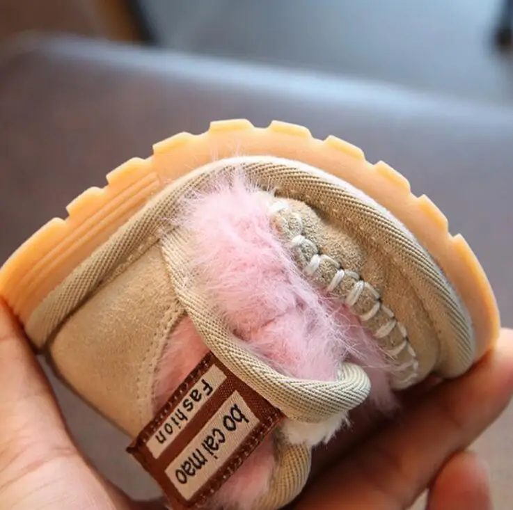 Детская обувь для новорожденных теплые зимние ботинки на мягкой нескользящей