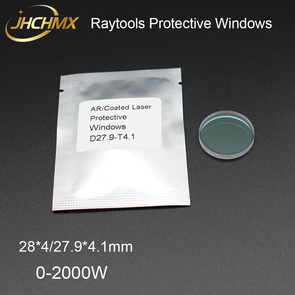 JHCHMX Raytools защитное окно 28*4/27,9*4,1 мм JGS1 кварцевая Защита объектива для Raytools Bodor волоконная лазерная резка