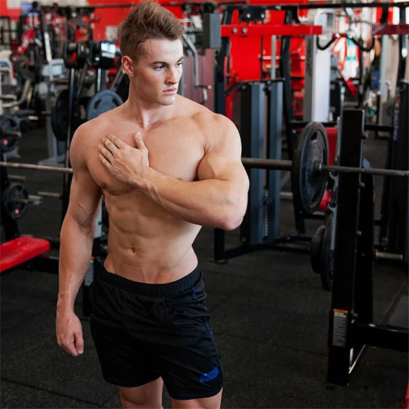 Лето 2018 спортивные шорты для фитнеса бодибилдинга тренировочные брюки нижнее