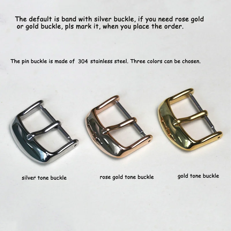 mark for buckle c Pesno ремешок для часов из кожи аллигатора Женские аксессуары ремешок для часов подходит для Jaeger-LeCoultre Q2568402/3448421/2655420 - Цвет ремешка: mark for buckle c
