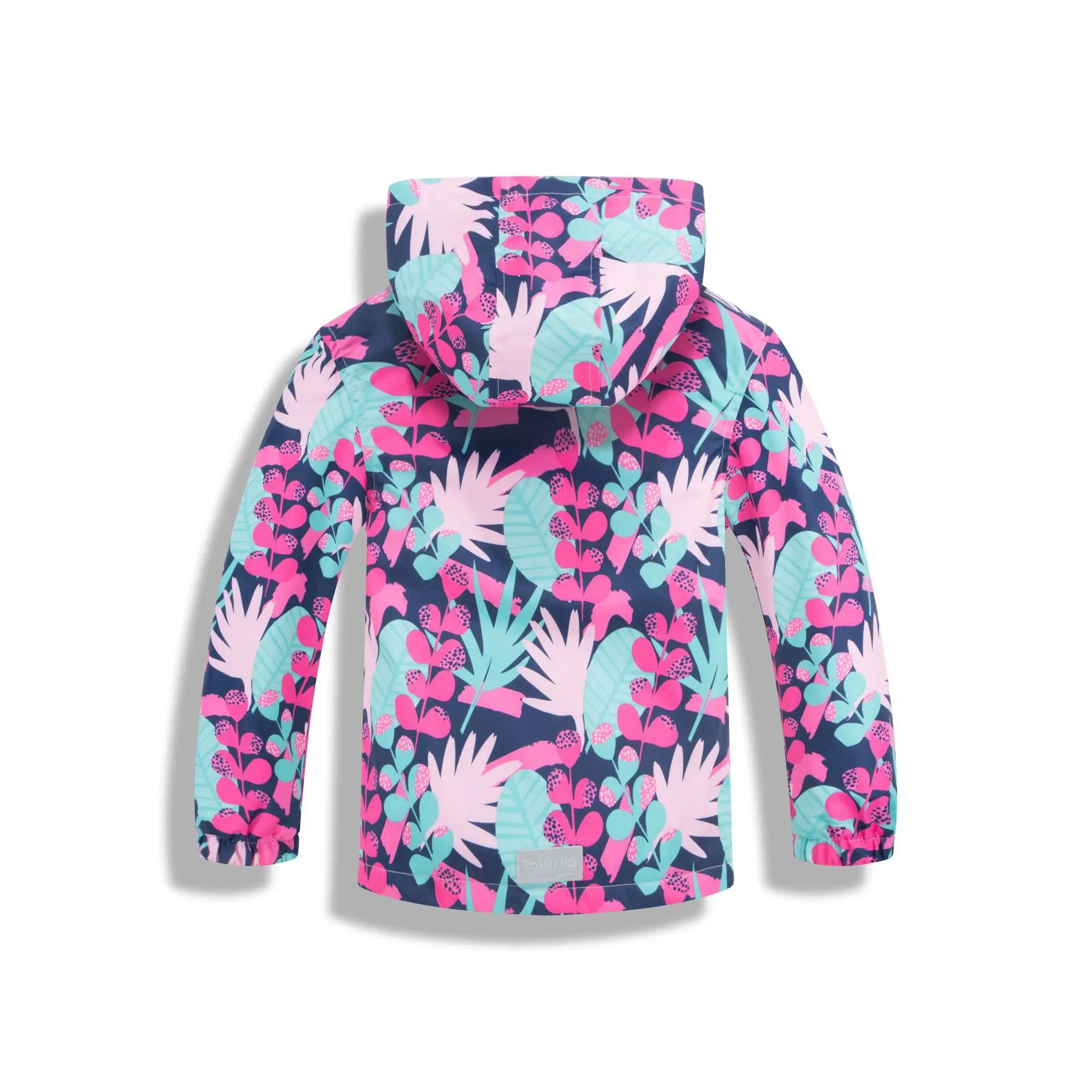 

2018 Flamingo girl outdoor waterproof breathable reflective open chest velvet zipper hiking assault jacket