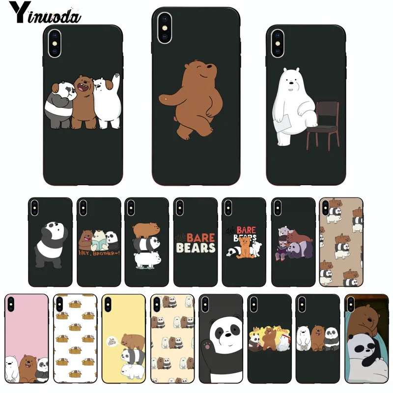 Yinuoda Мы Голые Медведи miniso Coque чехол для телефона для iPhone 6S 6plus 7plus 8 8Plus X Xs MAX 5 5S XR