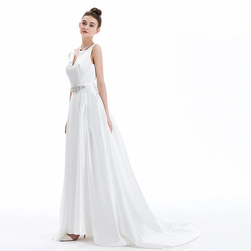 SOCCI/длинное вечернее платье с v образным вырезом украшенное кристаллами Vestido De Festa