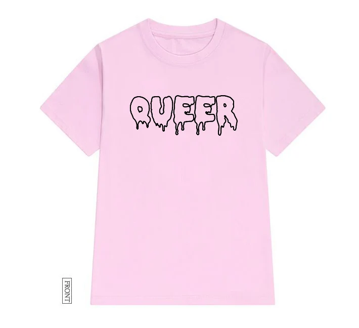 Женская футболка с принтом Queer lgbtq повседневная хлопковая хипстерская забавная