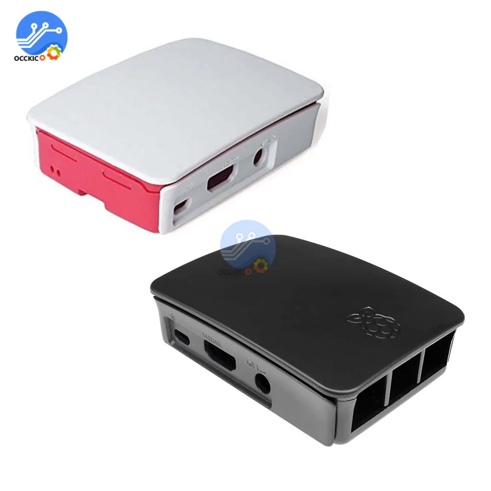 Корпус Корпуса ABS для Raspberry Pi 3 Model B Pi B+ Pi 2 Корпус Корпуса Корпус черный белый защитный чехол