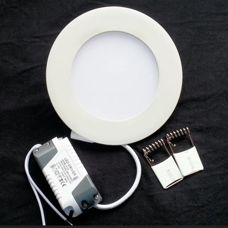 Приглушаемые Круглые Светодиодные панельные светильники 3 Вт 4 6 9 12 15 18 SMD2835