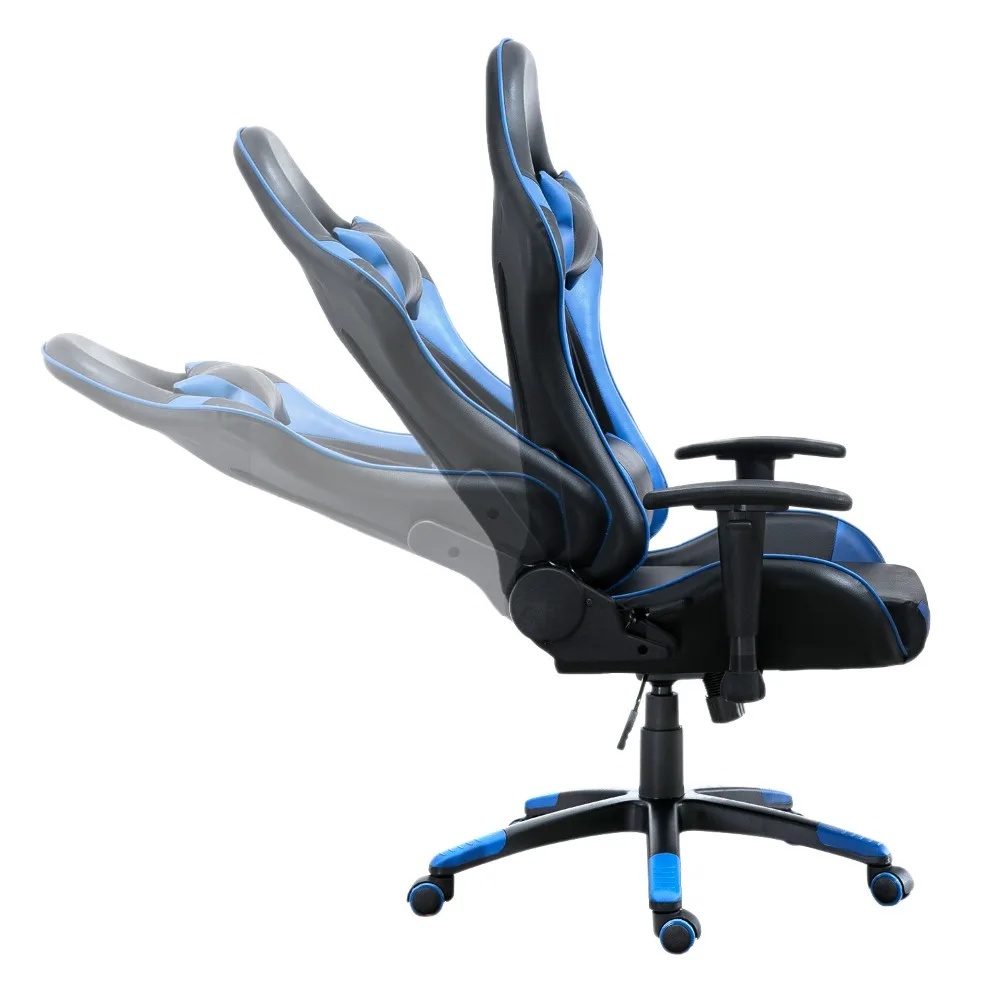 Офисное кресло Samincom регулируемое голубое черное W54 * D54 H126 136 см вращающийся