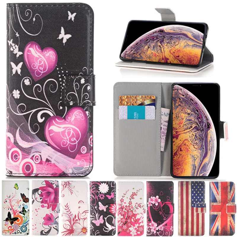 Роскошный кожаный флип кошелек Love Heart мягкий чехол из ТПУ для LG G2 Mini G3 G4 G5 Stylus D680 D690