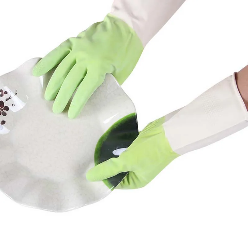 Латексные перчатки с длинным рукавом для мытья посуды бытовые инструменты
