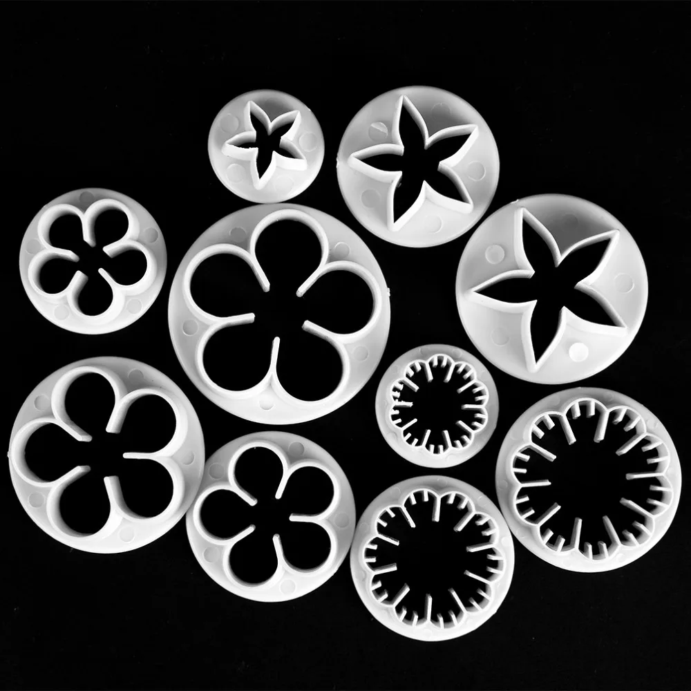 33pcs/lot Fondant Cake Decorating Sugarcraft Plunger Cutter Tools Mold Cookies Tip Set for Bake Pastry LB 380 |