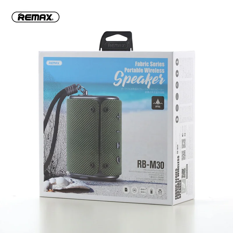 Remax M30 портативный мини динамик IPX6 Водонепроницаемый Беспроводной Bluetooth s