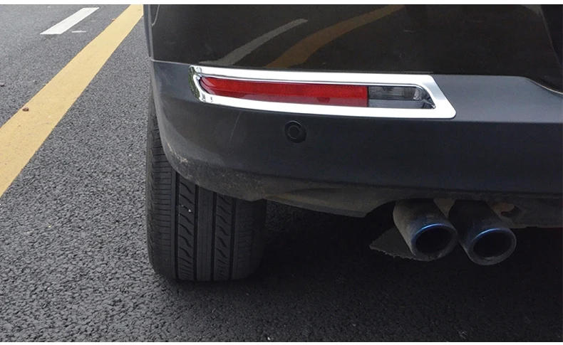 Аксессуары, которые подходят для VW Tiguan 2010-2012 задний противотуманный свет рамка с вырезами автомобиля внешние аксессуары накладка противотуманной фары крышка P178
