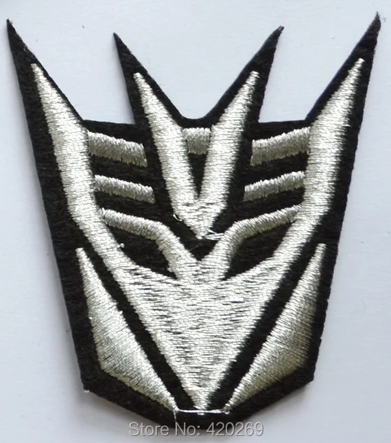 

HOT SALE! ~ ~ Decepticon Iron On Patches, sew on patch,Appliques, Made of Cloth,100% Guaranteed Quality